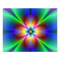 Colorida imagen de Neon Daisy