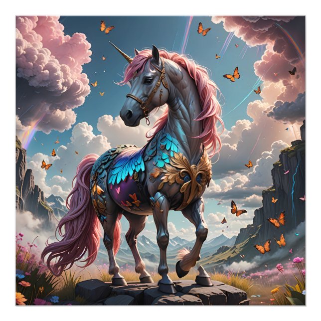 Foto Colorido rompecabezas de unicornio (Frente)