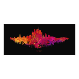 Foto Colorido Skyline de La ciudad de Los Ángeles