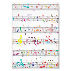 Foto Colorous Sheet Music Notes