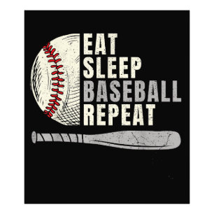 Foto Come Dormir Béisbol Repetir Divertido Jugador de B