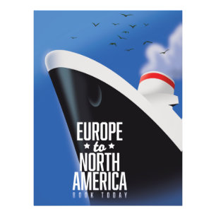 Foto Comercial de línea de crucero de Europa a América 