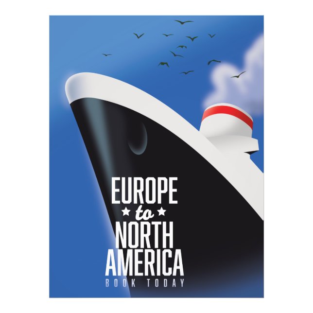 Foto Comercial de línea de crucero de Europa a América  (Frente)