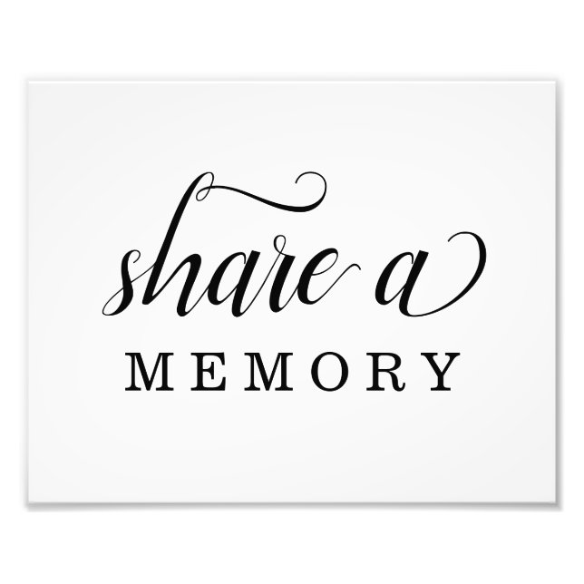 Foto Compartir un Rótulo de memoria para el funeral, cu (Frente)
