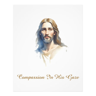 Foto Compasión en su mirada - Pintura de color de Jesús