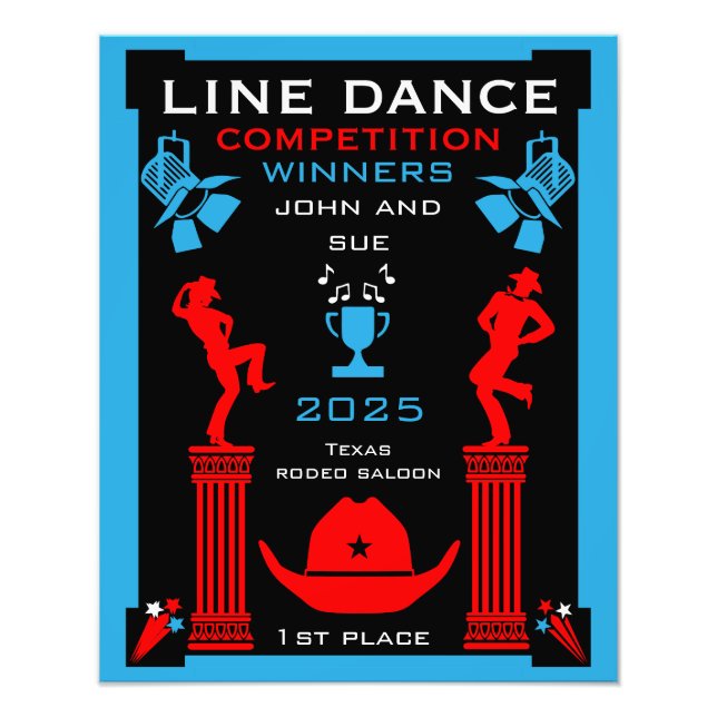 Foto Competencia Americana de Baile de Línea (Frente)