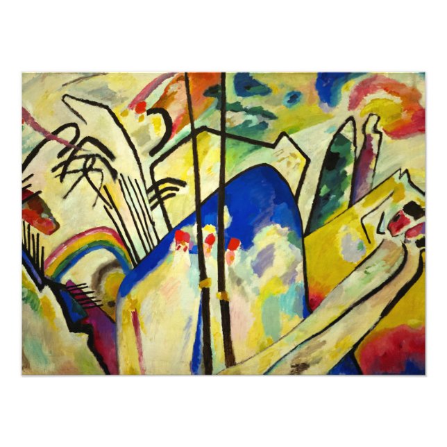 Foto Composición 4 de Wassily Kandinsky (Frente)