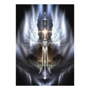 Foto Composición de arte fractal de Heavenly Angel Wing