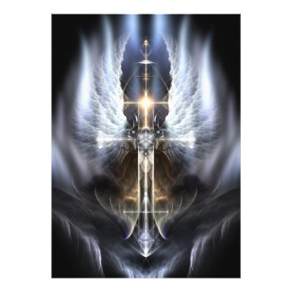 Foto Composición de arte fractal de Heavenly Angel Wing