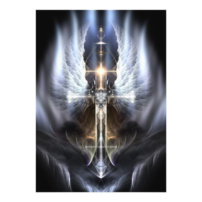 Foto Composición de arte fractal de Heavenly Angel Wing (Frente)