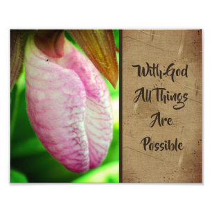 Foto Con Dios todas las cosas posibles Inspirador 8x10
