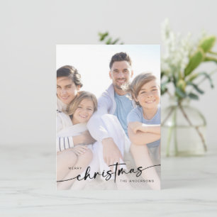 Foto con letras de Feliz Navidad