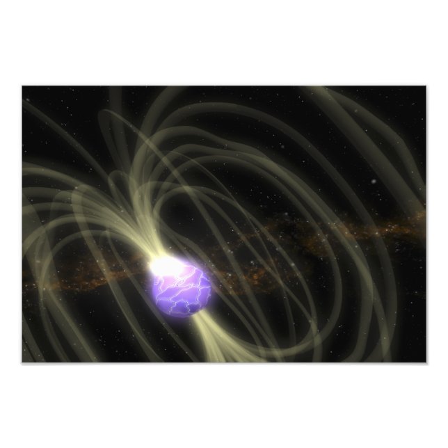 Foto Concepción artística de la magneta SGR 1806-20 (Frente)