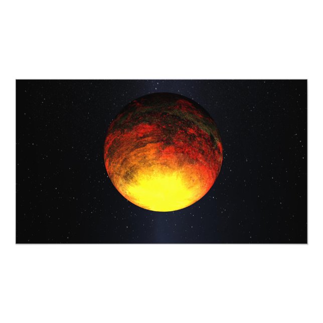Foto Concepto artístico de Kepler-10b (Frente)