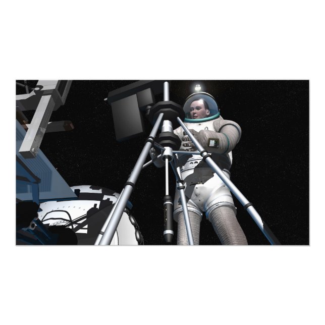 Foto Concepto artístico de la futura exploración espaci (Frente)