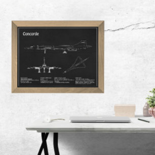 Foto Concorde - Planes de dibujo del plano aéreo PD