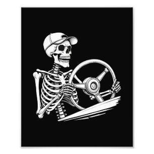 Foto Conductor de camión Skeleton - Camión grande diver