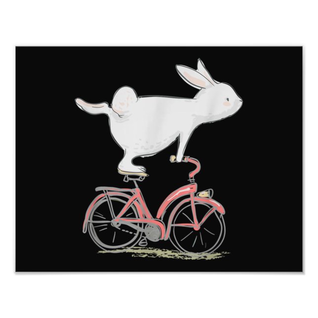 Foto Conejo Conejo De Conejo En Bicicleta (Frente)
