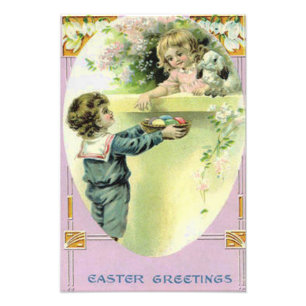 Foto Conejo de Pascua de niños victorianos Lily
