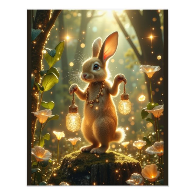 Foto Conejo en el bosque encantado (Frente)