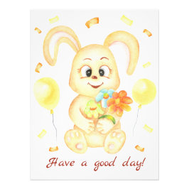 Foto Conejo lindo para un Poster de ánimo positivo