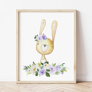 Foto Conejo para bebés, Animales de Woodland, Boho, Flo