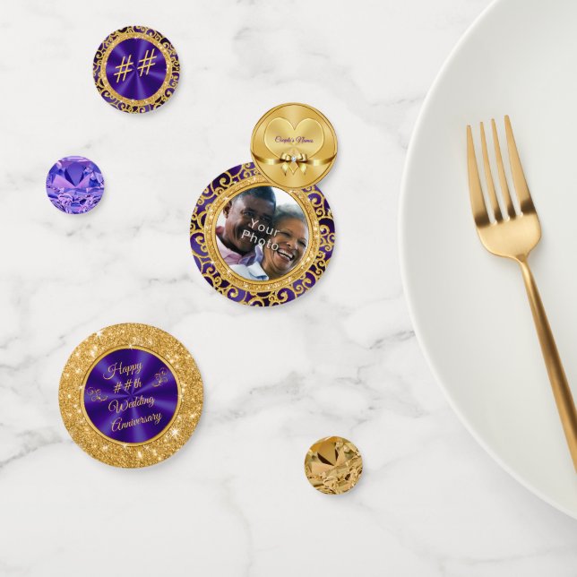 Foto: Confetti de aniversario personalizado, cualq (Grupo)