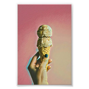 Foto Cono de helado de gofre