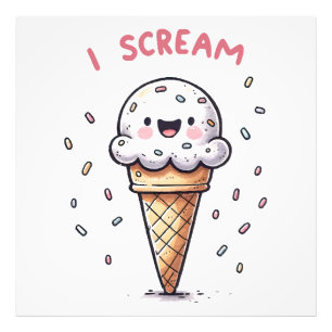 Foto Cono de helado I Scream con grageas