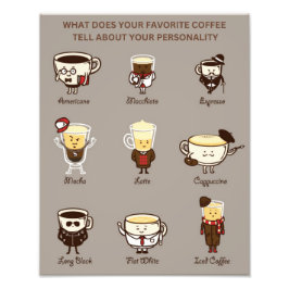 Foto Conoce tu carta de personalidades del café