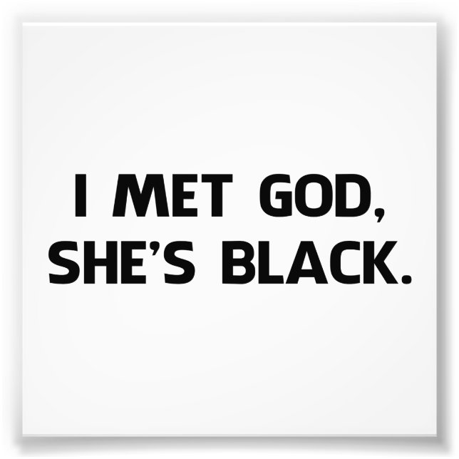 Foto Conocí a Dios y ella es negra (Frente)