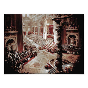 Foto Consejo de Vatican II, Roma, el papa Juan XXIII