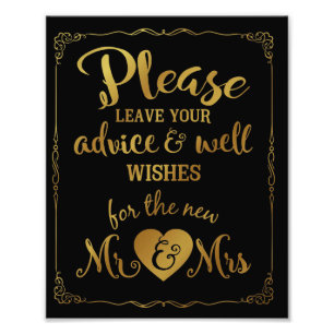 Foto consejo y buenos deseos fiesta boda firma oro