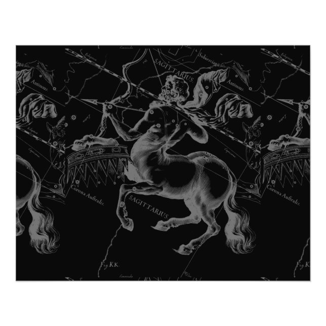 Foto Constelación de Sagittarius Hevelius alrededor de  (Frente)