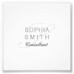 Foto Consultor elegante del monograma minimalista de