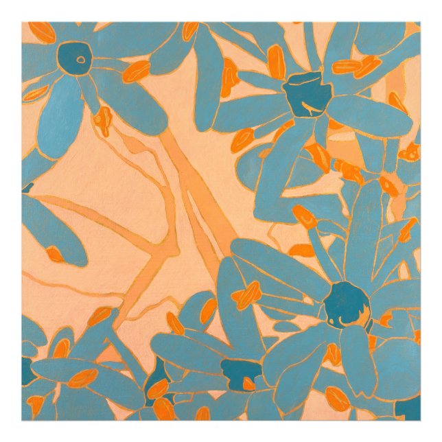 Foto Contemporary Leaf Design in Peach (Frente)