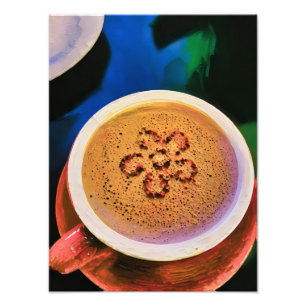 Foto Copa Artística de Cappuccino con diseño de espuma