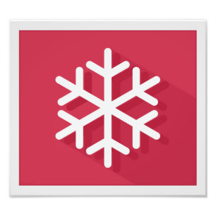 Foto Copo de nieve blanco