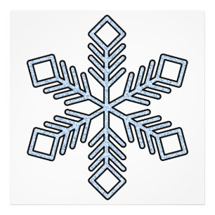 Foto Copo de Nieve Brillante - Ramas Azul Bebé