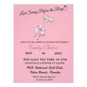 Foto Coqueta de Golf Rosa "Último Swing Antes del Anill