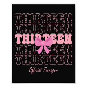 Foto Coqueta rosa de 13 años, adolescente oficial 13