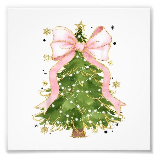 Foto Coquette Bow Christmas Tree Holiday Outfit W (Frente)