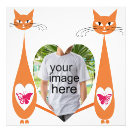 Foto Corazón de amor para gato editable - Diseño de tex