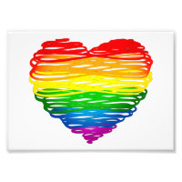 corazón de colores de arcoíris de SlipperyJoe gara