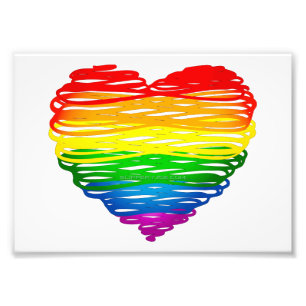 Foto corazón de colores de arcoíris de SlipperyJoe gara