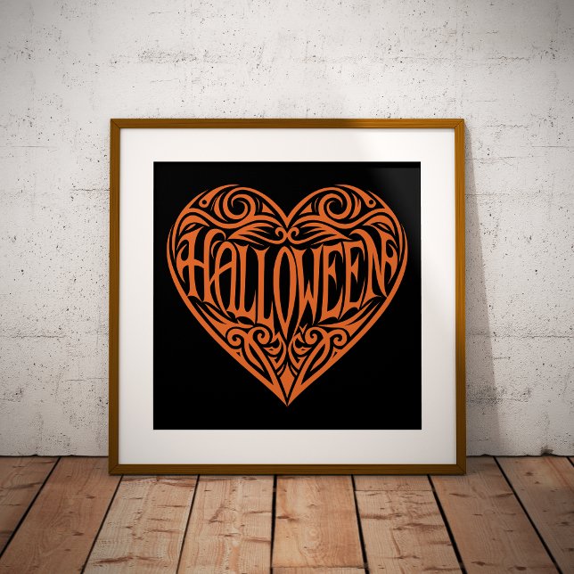 Foto Corazón de Halloween, Corazón Naranja, Fiesta (Subido por el creador)