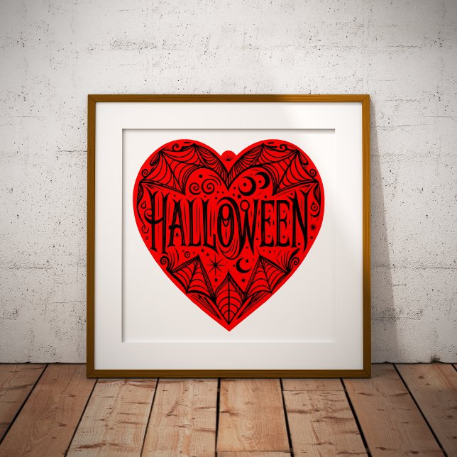 Foto Corazón de Halloween, Corazón Rojo con Forma, Fies (Subido por el creador)