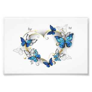 Foto Corazón de joyas con mariposas Morfo