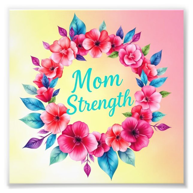 Foto Corazón de la alegría radiante de mamá (Frente)