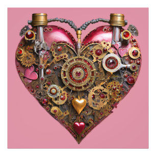 Foto Corazón de Streampunk Rubí San Valentín
